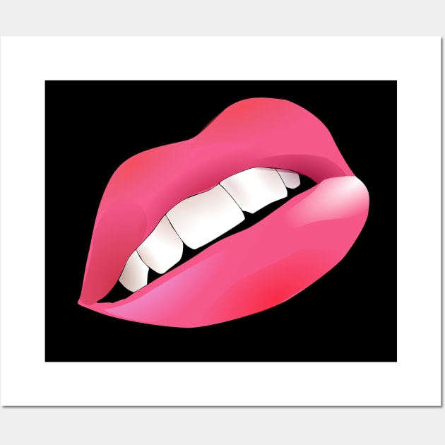 Lips Wall Art by cameradog